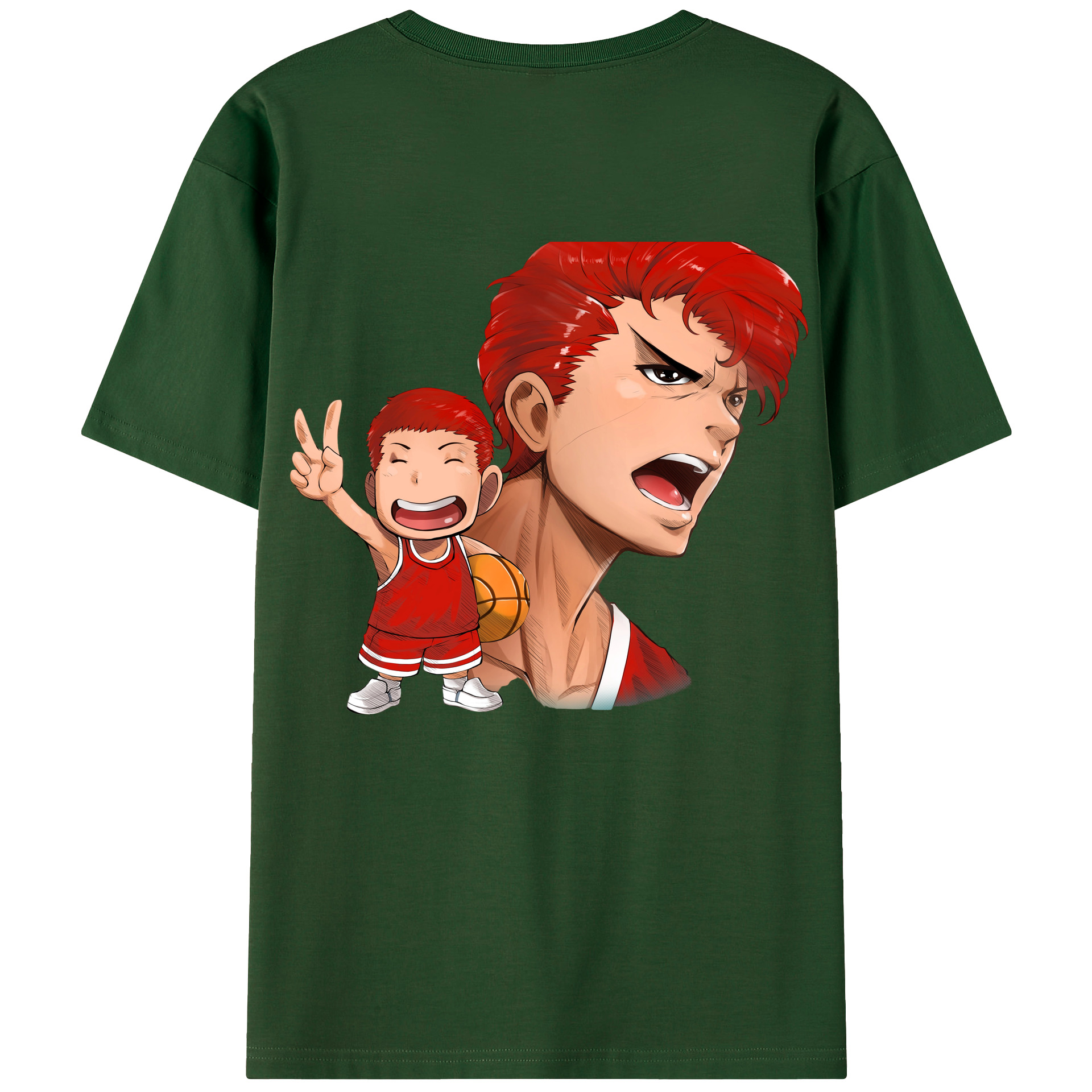 SLAM DUNK／スラムダンク 綿100％半袖Tシャツ（背面プリント）